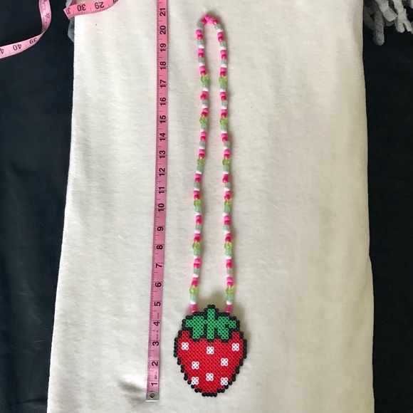 COPY - Juicy Strawberry 🍓 Kawaii EDM Rave Kandi - Picture 4 of 5